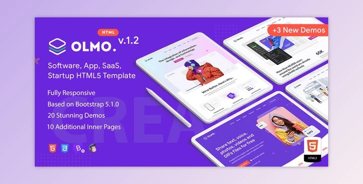 Download OLMO v1.2 Software & SaaS HTML5 Template