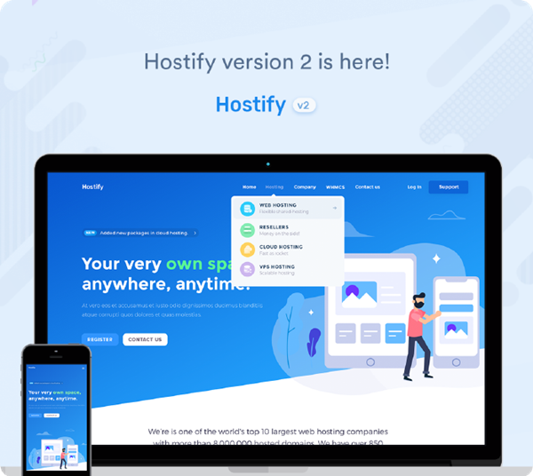 Hostify — Hosting HTML & WHMCS Template - 2