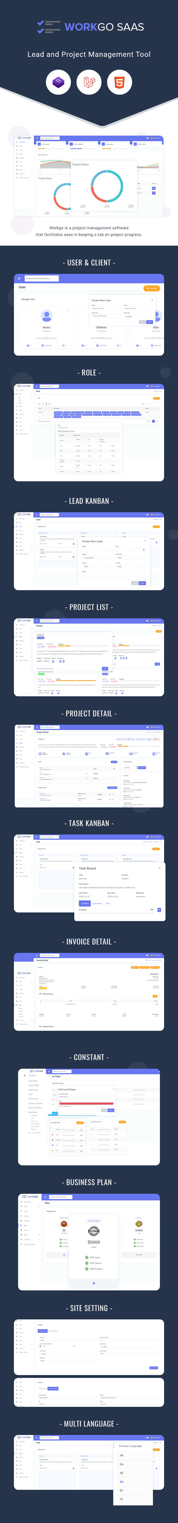 WorkGo SaaS - Lead and Project Management Tool - 4