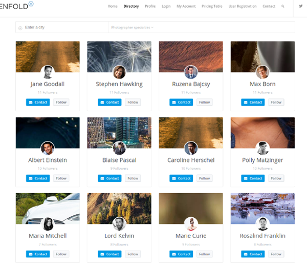 Photographer Directory - WordPress Plugin - 2