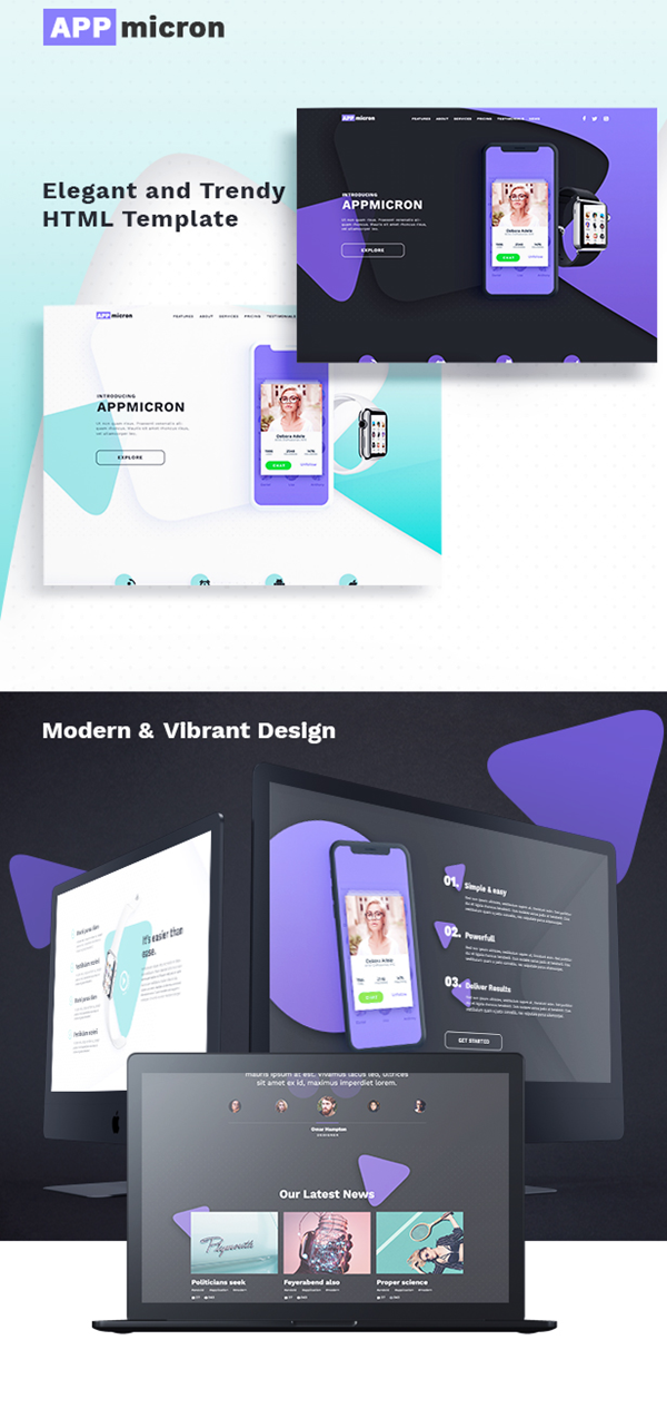 Appmicron - App & Product Landing page - 4