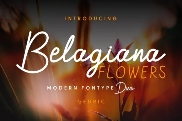 Belagiana Flowers Duo Font