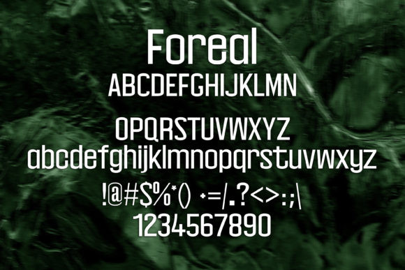 Foreal Font