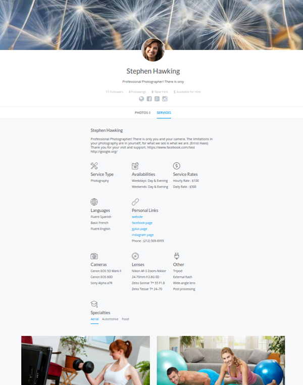 Photographer Directory - WordPress Plugin - 4