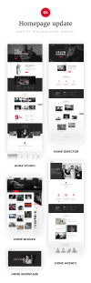 Filmmaker Director Film Studio WordPress Theme - 5 New Homepages