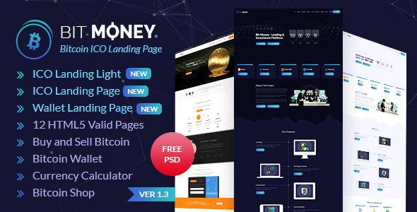 Bit Money - Bitcoin Cryptocurrency ICO Landing Page HTML Template - 11