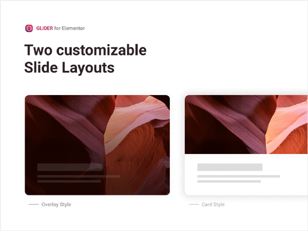 Two customizable Slide Layouts
